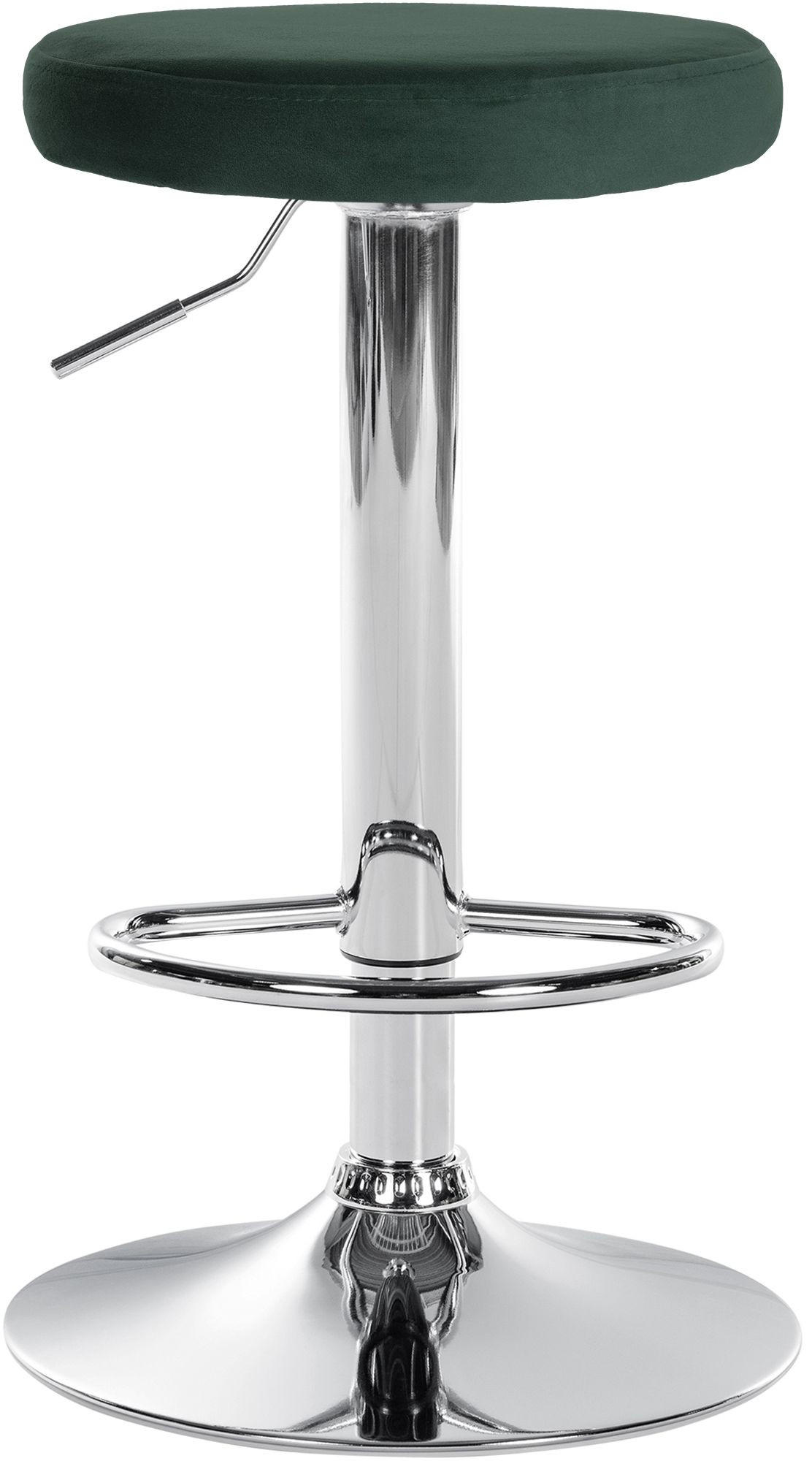 BARHOCKER 2er Set Samt grün - Grün, Textil/Metall (38.5/60/38.5cm) - CLP