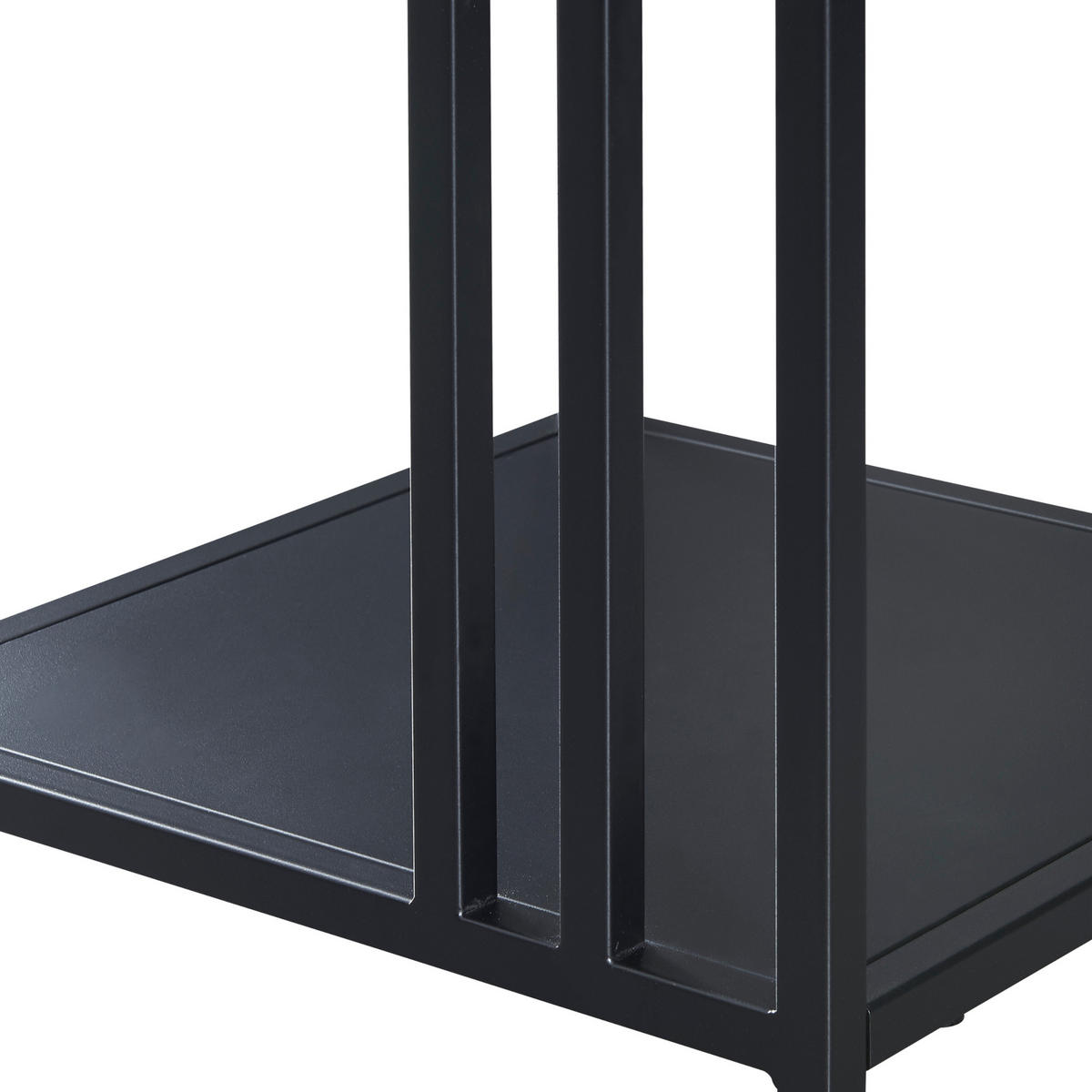 STANDREGAL Kumlinge - Schwarz, Metall (35/80/35cm) - [en.casa]