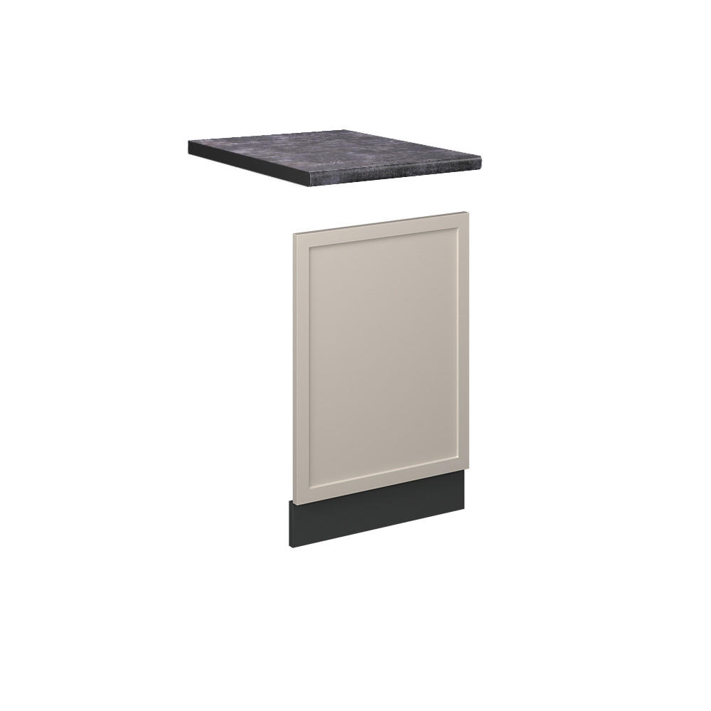 FRONTBLENDE Fame-Line GrauBeige 45 cm, AP Anthrazit - Greige/Anthrazit, Holzwerkstoff (45/67.4/1.6cm) - Vicco
