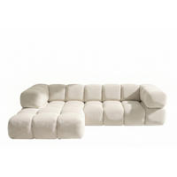ECKSOFA L-FORM, Strukturierter Premiumstoff Sonic, Beige, Links, Averro - Beige, Holz (280/150cm) - Kaiser Möbel