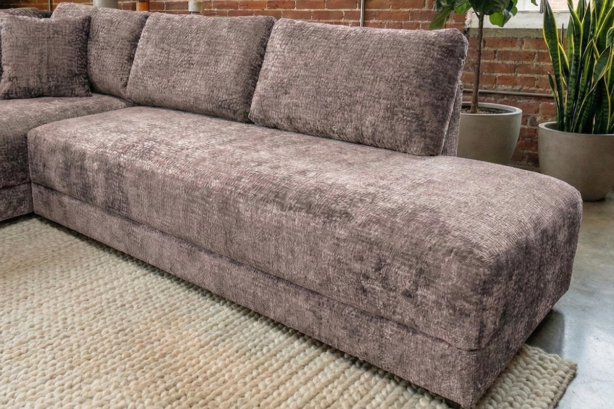 SCHLAFSOFA SADIRA Taupe Flachgewebe - Taupe/Schwarz, Kunststoff/Textil (288/209cm) - KAWOLA