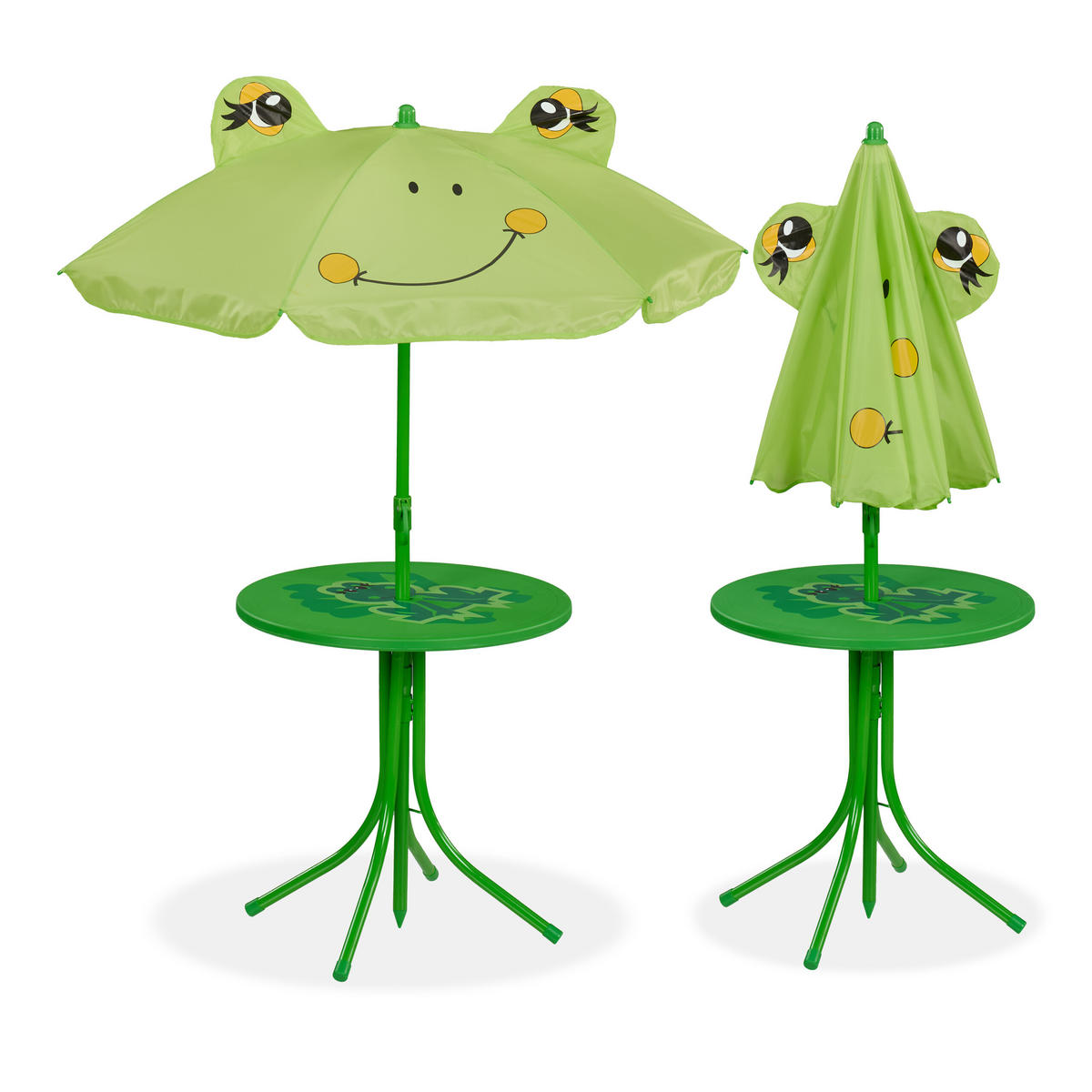 CAMPING-KINDERSITZGRUPPE - Multicolor, Kunststoff/Textil - Relaxdays