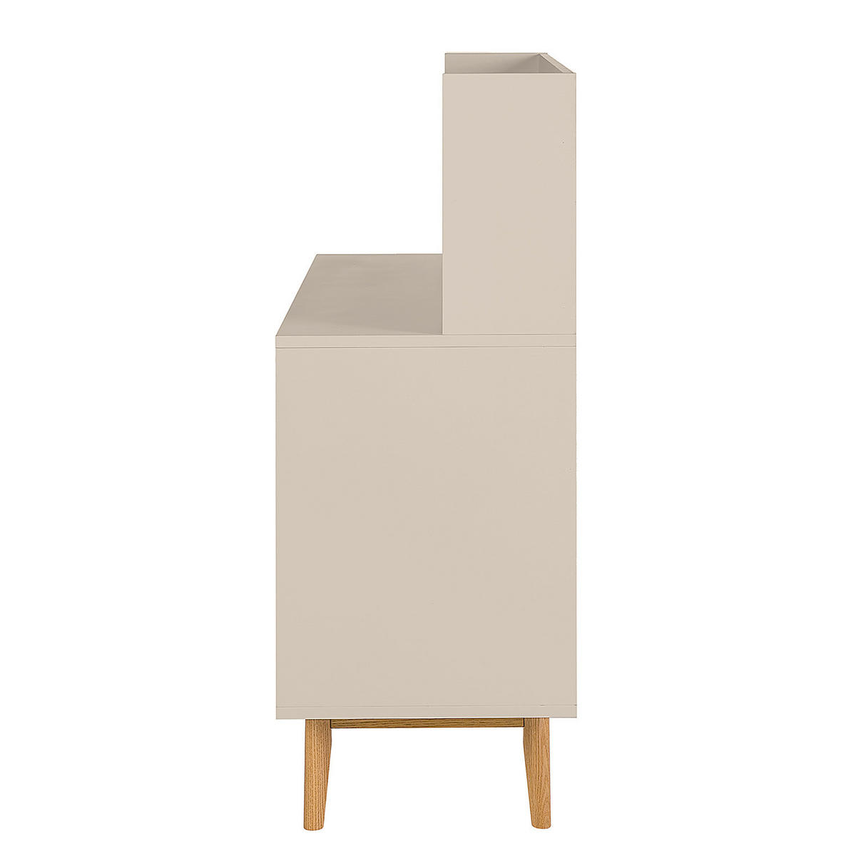 KÜCHENSCHRANK - Holzwerkstoff / Teilmassivholz - Taupe, Holz/Holzwerkstoff (120/45/119cm) - home24