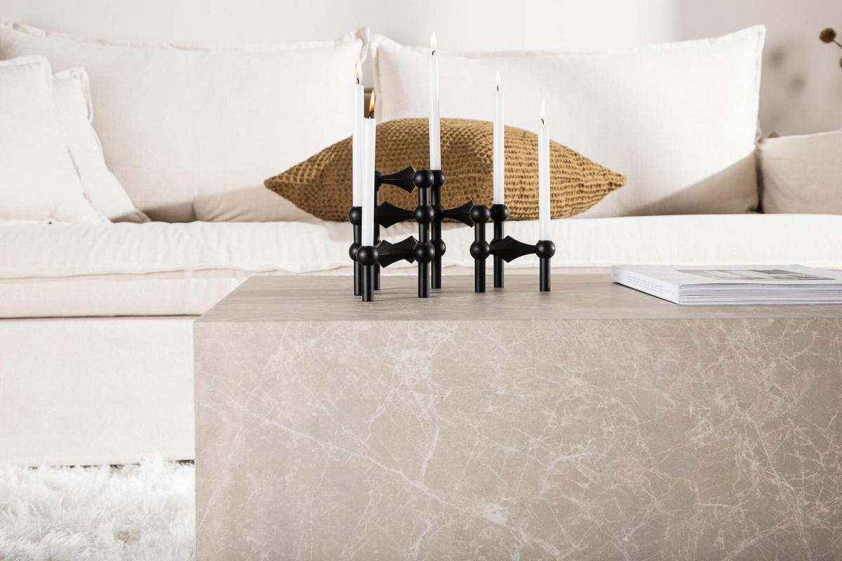 COUCHTISCH YORK Grau 60x80x40 cm - Grau, Holzwerkstoff (80/60/40cm) - FURNLUX