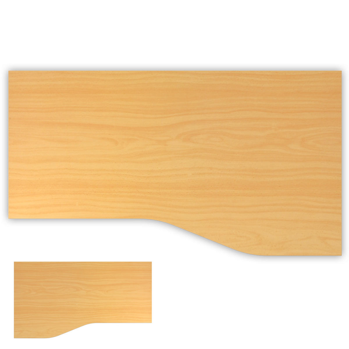 SCHREIBTISCHPLATTE 100/180/2,5 cm in Buchefarben - Buchefarben, Holzwerkstoff (100/180/2.5cm) - bümö