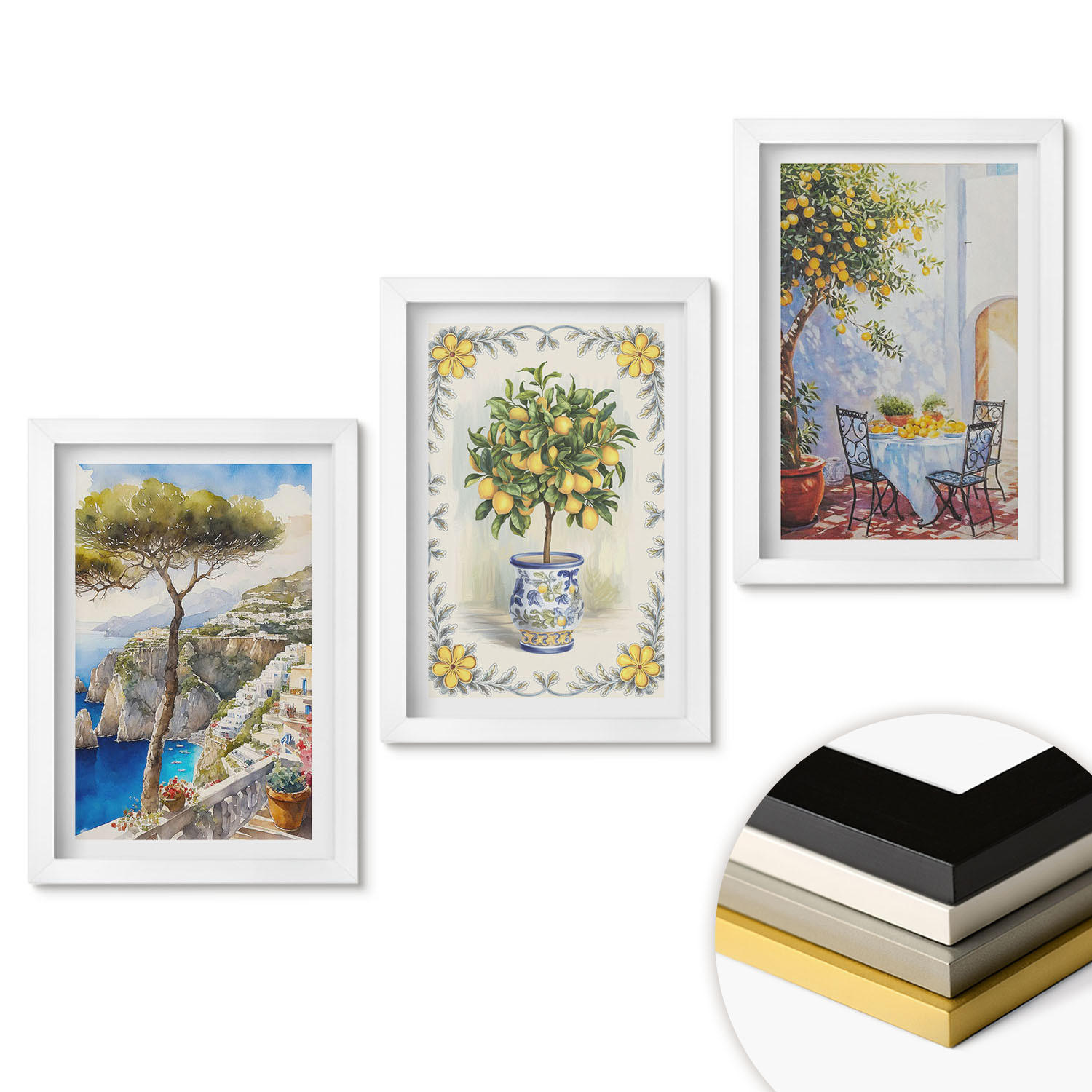 ArtPrintCave Wandbilder Weiß 20x30 cm