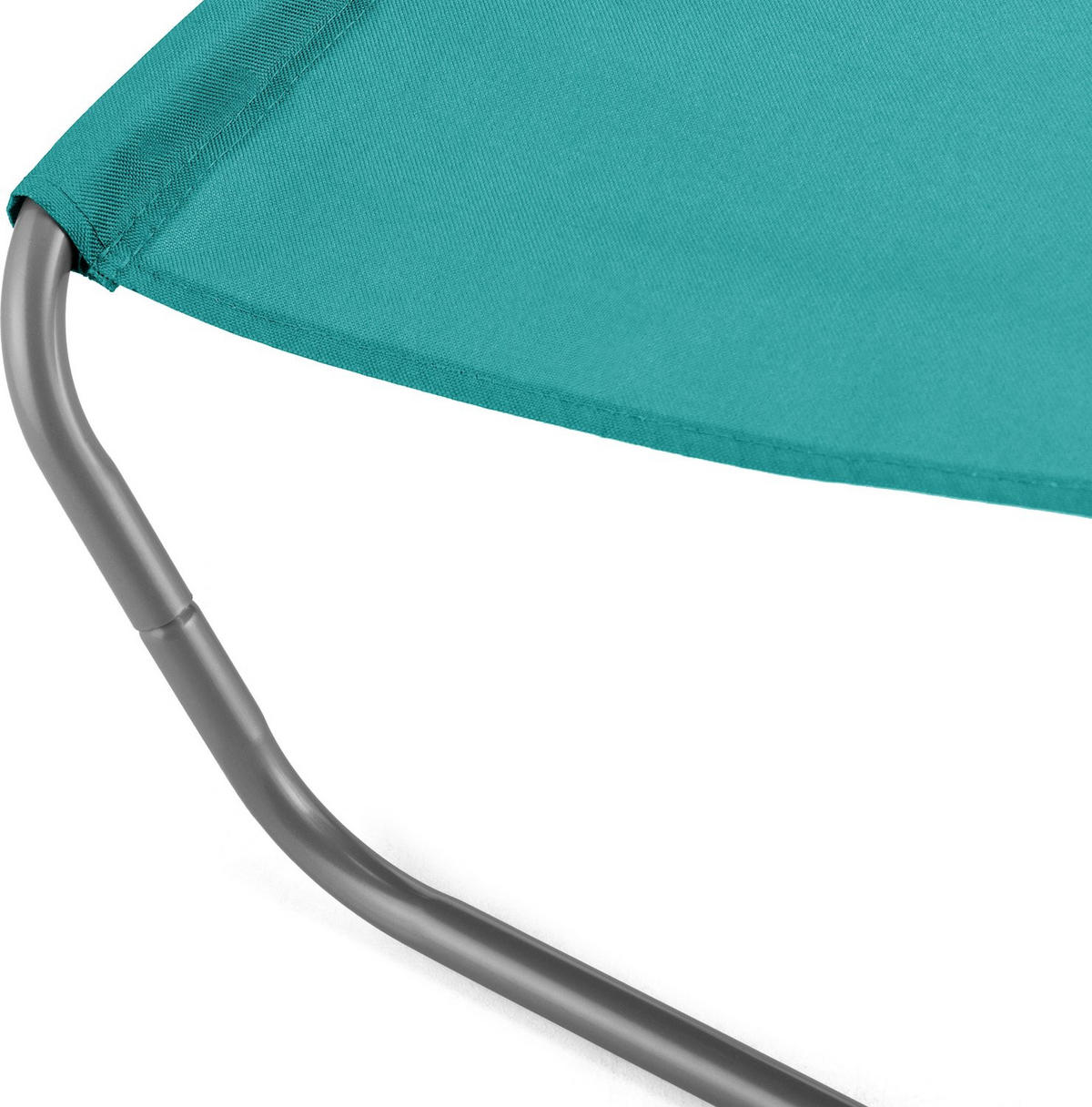 STRANDSESSEL bis 100 kg - Hellblau, Textil/Metall (51/60/97cm) - Outtec