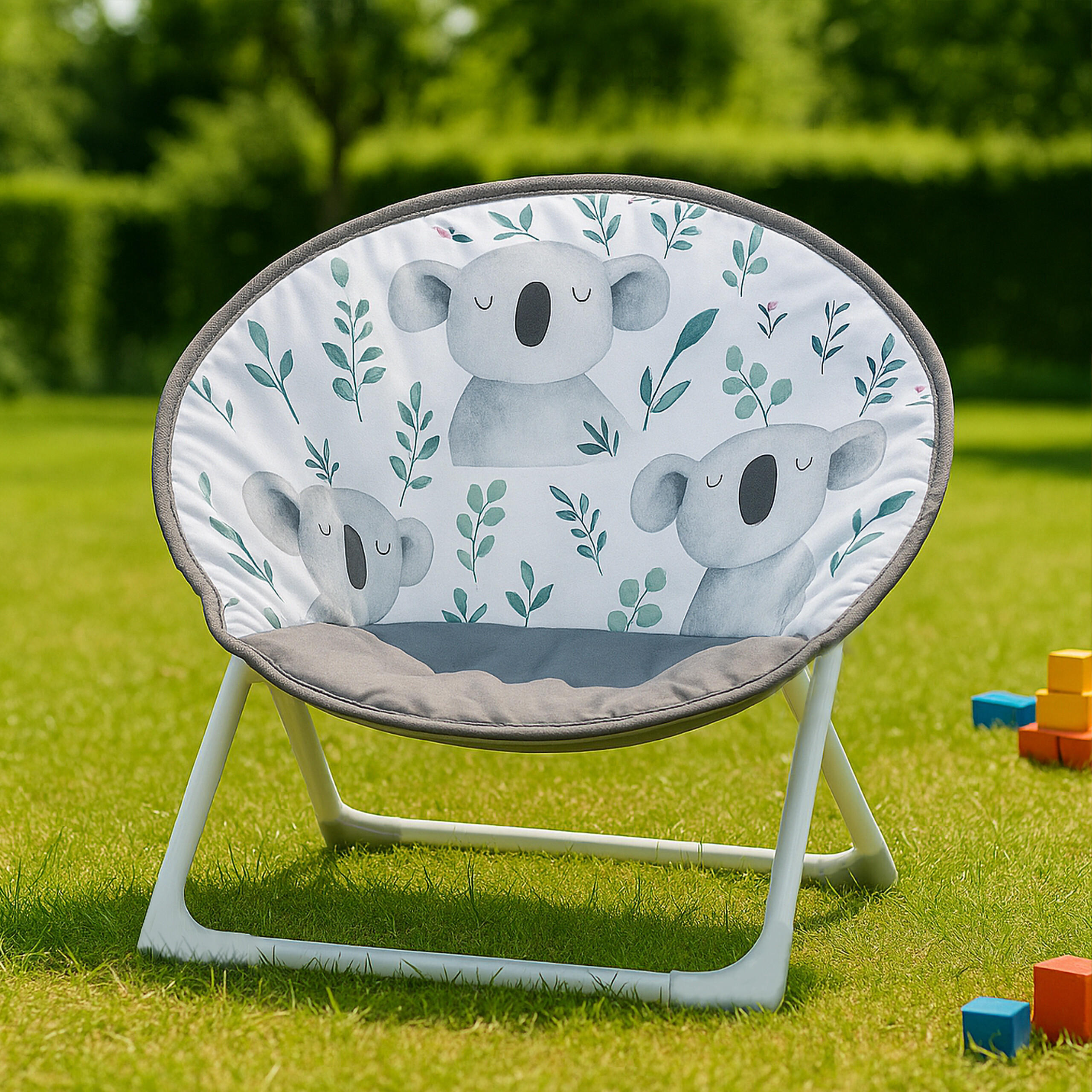 MOONCHAIR - Pastellgrün, Kunststoff/Textil (50/47/48cm) - Relaxdays