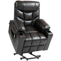 SESSEL Lederlook braun - Schwarz/Braun, Textil/Metall (84/104/95cm) - CLP