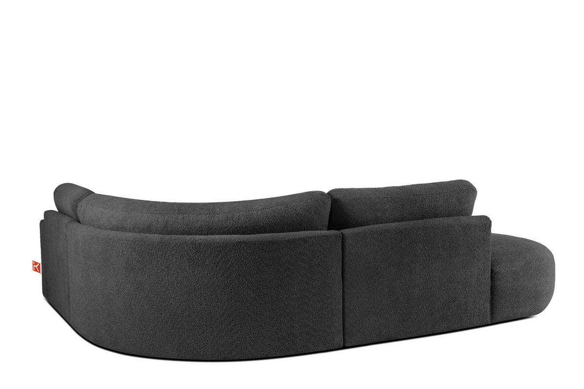 ECKSOFA LINKS ZUCCO, Graphit - Graphitfarben, Holz/Holzwerkstoff (224/293cm) - KONSIMO®