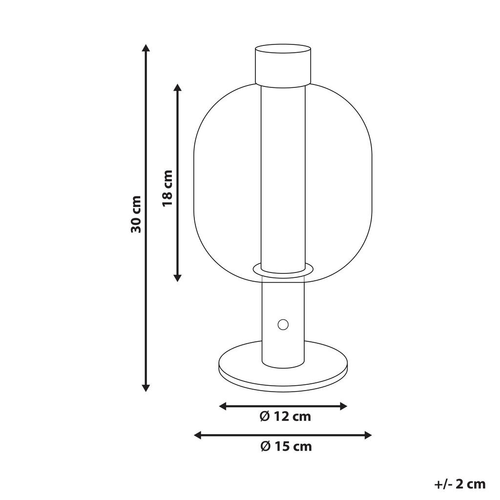 Thumbnail - Beliani Led-Tischleuchte, Braun, Metall, 15x30x15 cm, Lampen & Leuchten, LED Beleuchtung, LED-Tischleuchten