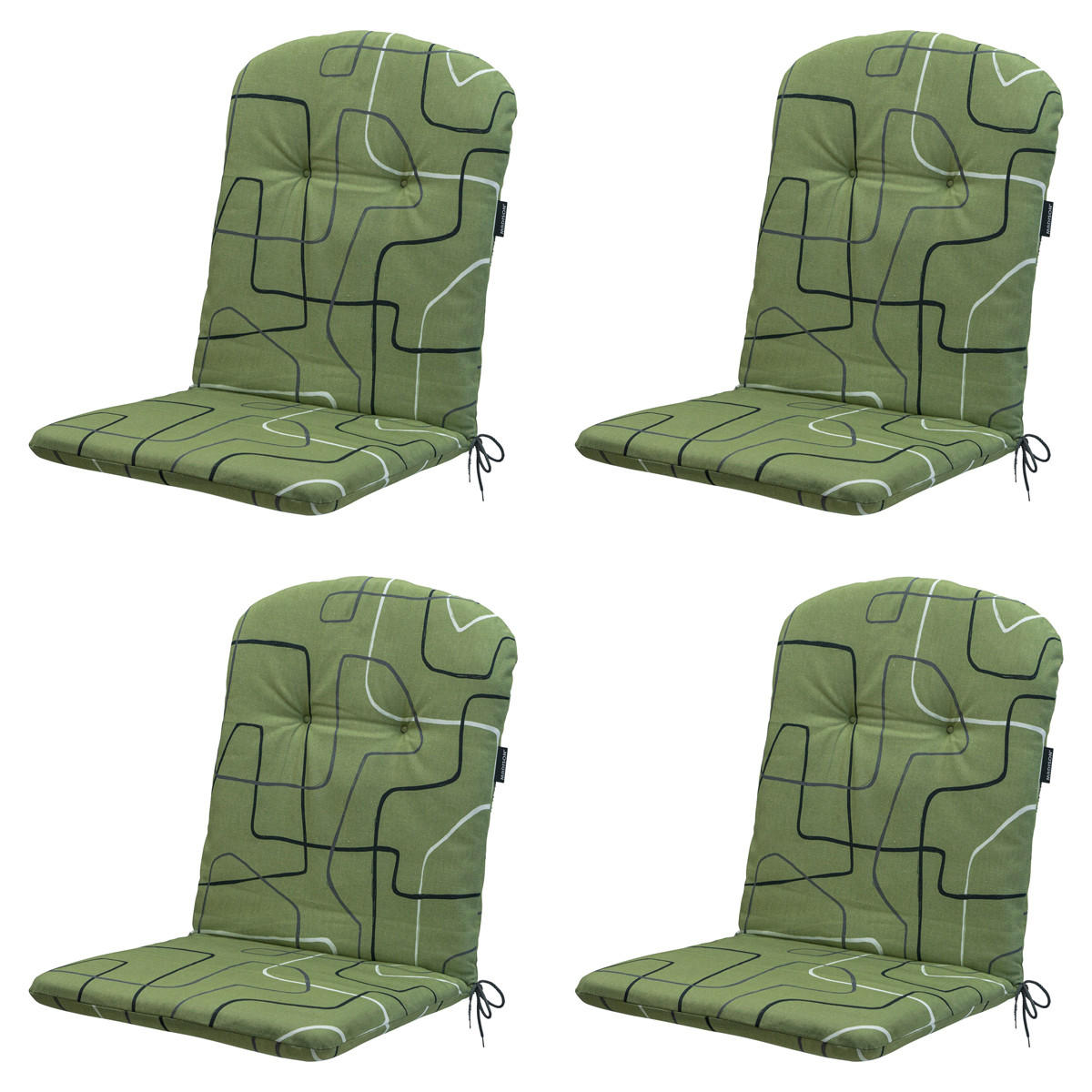STUHLKISSEN Joah 96/45 cm 4er-Set - Hellgrün, Textil (45/8/96cm) - Madison