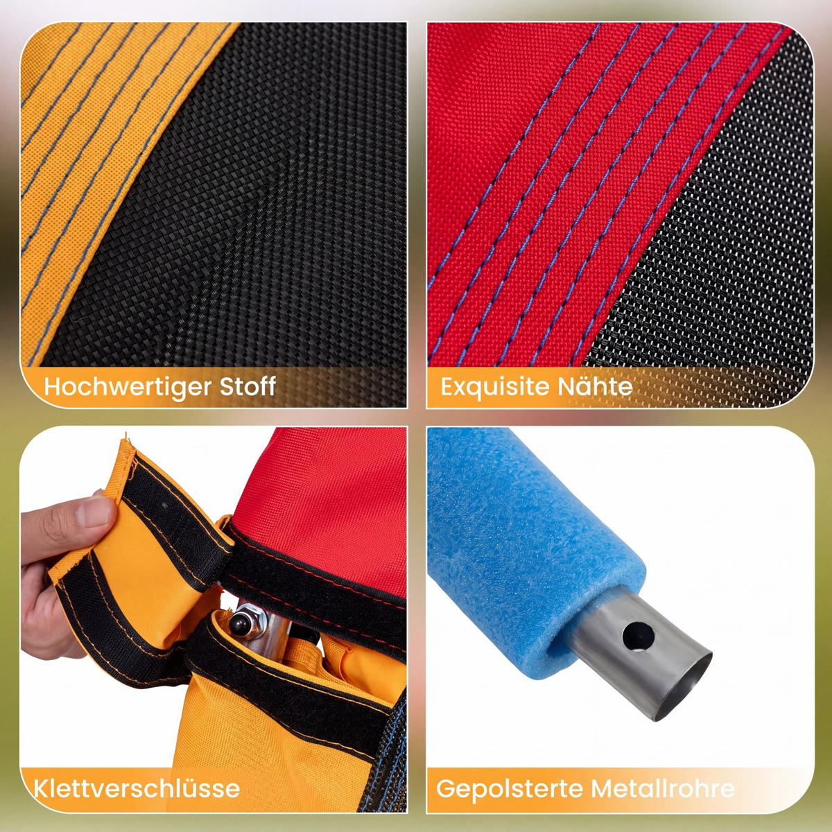 HNÍZDOVÁ HOUPAČKA nosnost 150kg barevná - různobarevná, textil (120/112/120cm) - COSTWAY