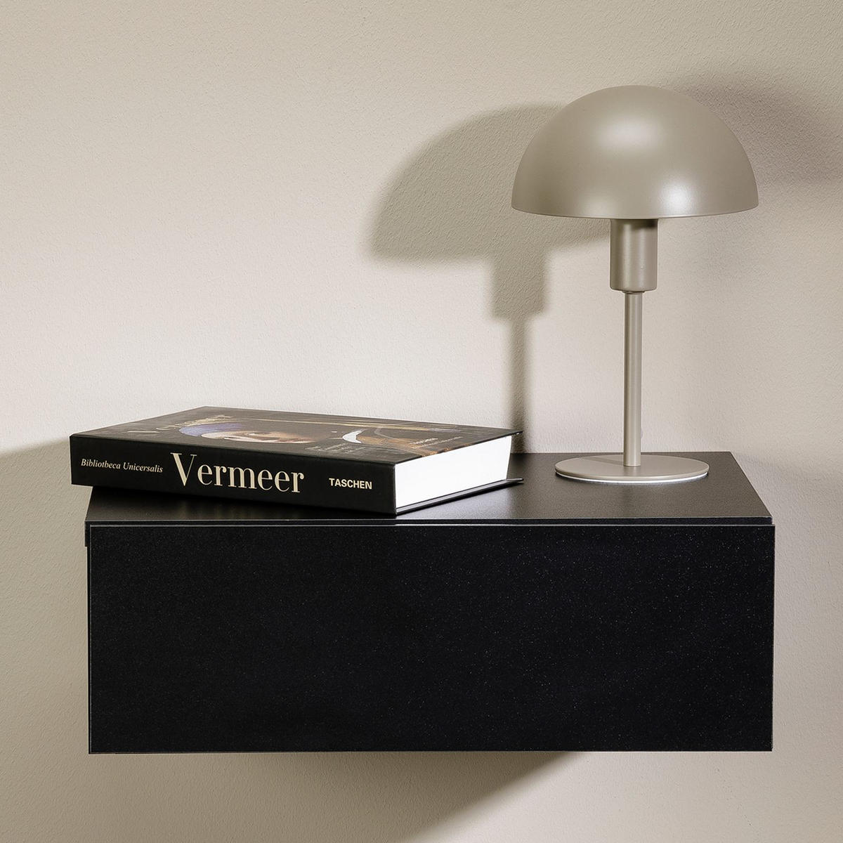 NACHTTISCH ANNE hängend - Schwarz, Holzwerkstoff (42/14/30cm) - CARO-Möbel