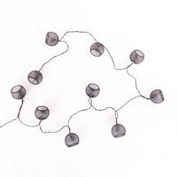 LICHTERKETTE Industry 10 2,30 m - Schwarz, Metall (230cm) - Giftdecor