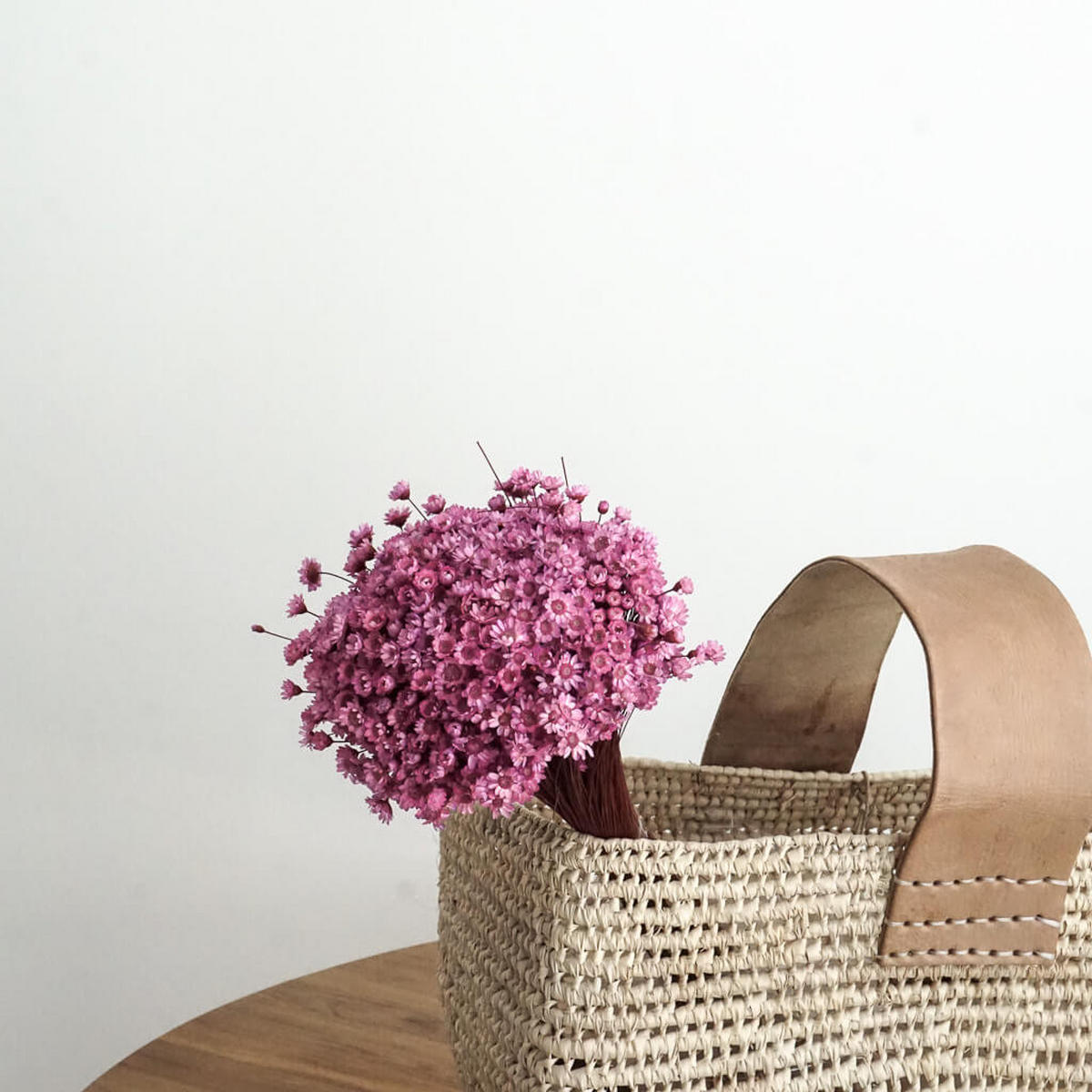 TROCKENBLUMEN Glixia Bund in Apricot - Orange, Naturmaterialien (50cm) - Lykke & You