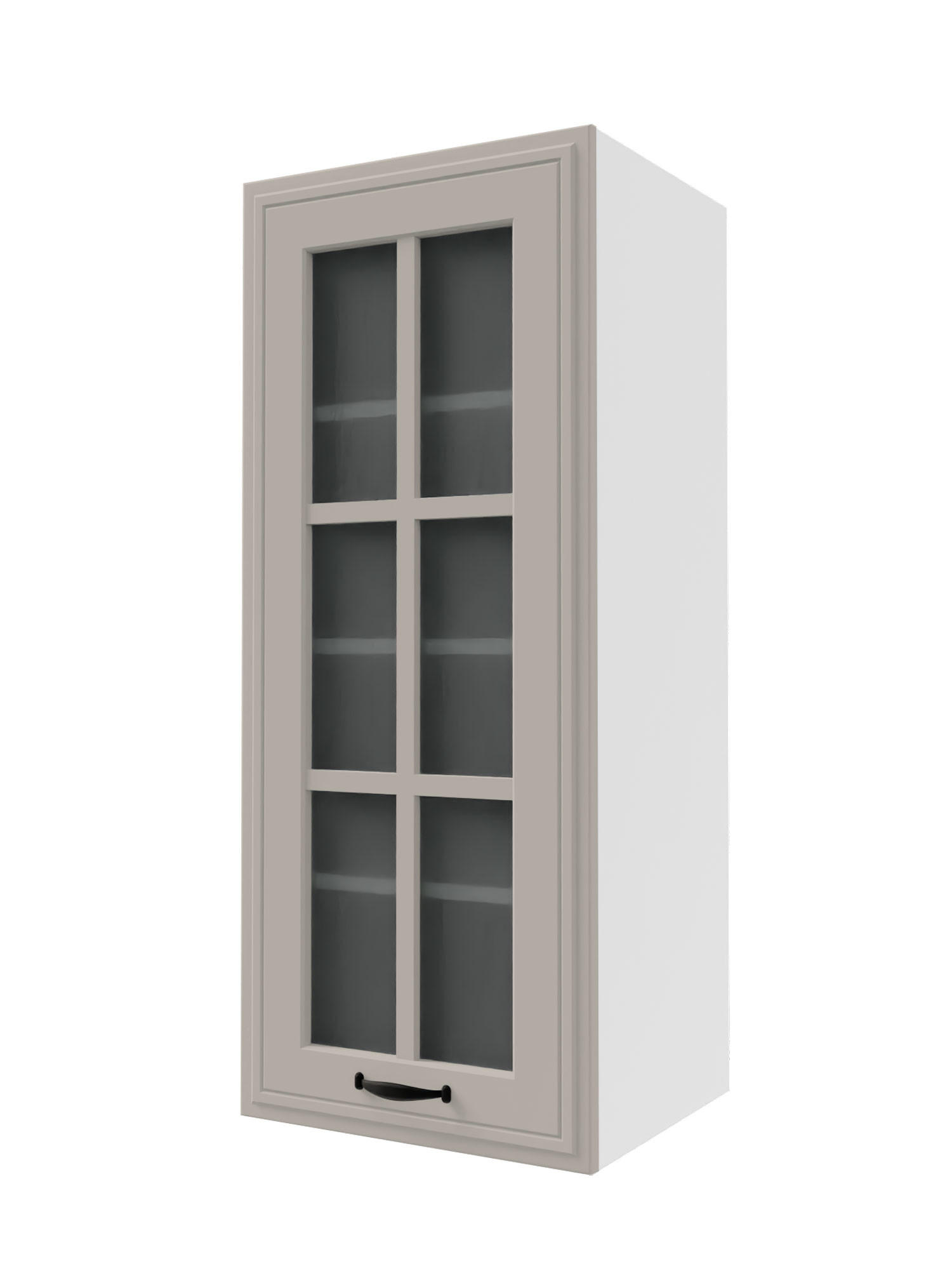 Feldmann-Wohnen Küchenhängeschrank Kaschmir, Weiß 40x96x33 cm