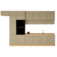 KÜCHENZEILE 400 cm - Langen KL4-M400 in Beige/Matt - Beige, Holz (400/248/58cm)