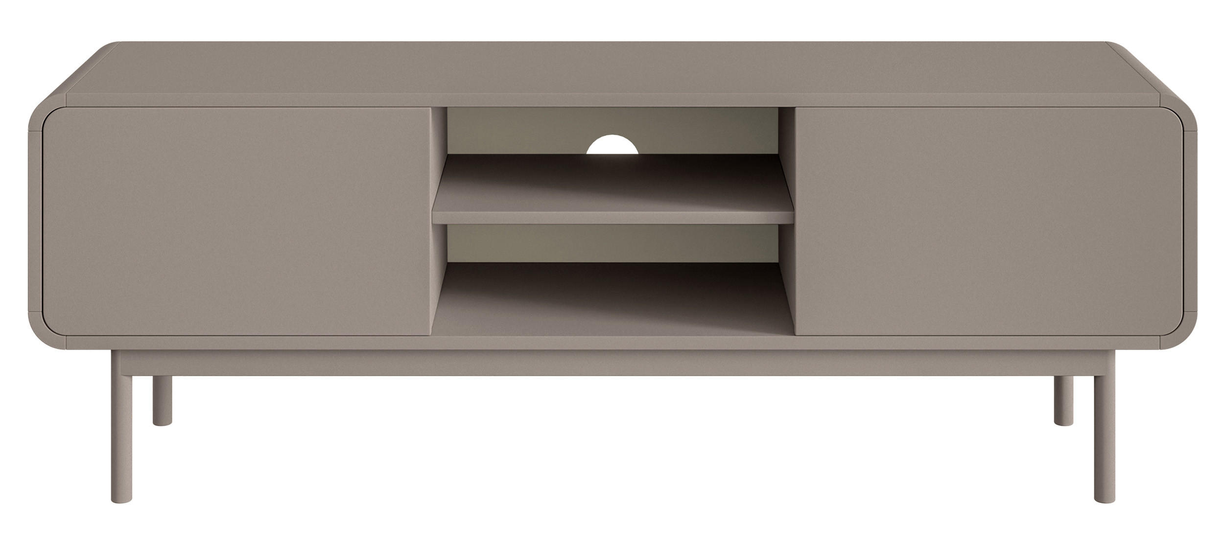 TV-LOWBOARD Oro Dunkelbeige mit 2 Schubladen 154 cm - Beige, Holz/Holzwerkstoff (154/53.4/40cm) - Selsey