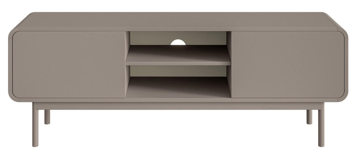 TV-LOWBOARD Oro Dunkelbeige mit 2 Schubladen 154 cm - Beige, Holz/Holzwerkstoff (154/53.4/40cm) - Selsey