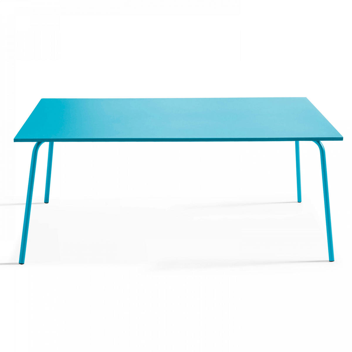 GARTENTISCH , Blau - Blau, Metall (180/90/72cm) - Oviala
