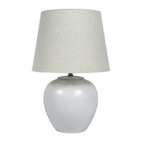 TISCHLAMPE - Multicolor, Keramik/Textil (30/30/45cm) - Relaxdays