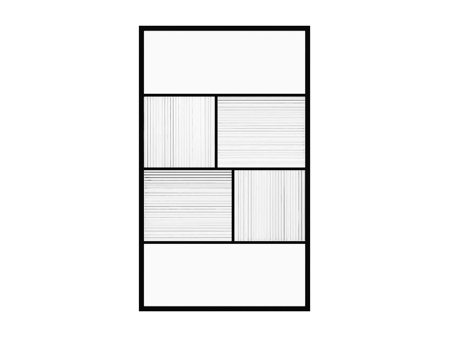 DUSCHWAND - 120 cm x 0.6 cm - Glas - Schwarz - SLOMENA - Schwarz, Glas (120/200cm) - Vente-Unique