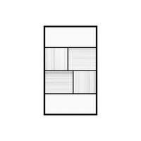 DUSCHWAND - 120 cm x 0.6 cm - Glas - Schwarz - SLOMENA - Schwarz, Glas (120/200cm) - Vente-Unique