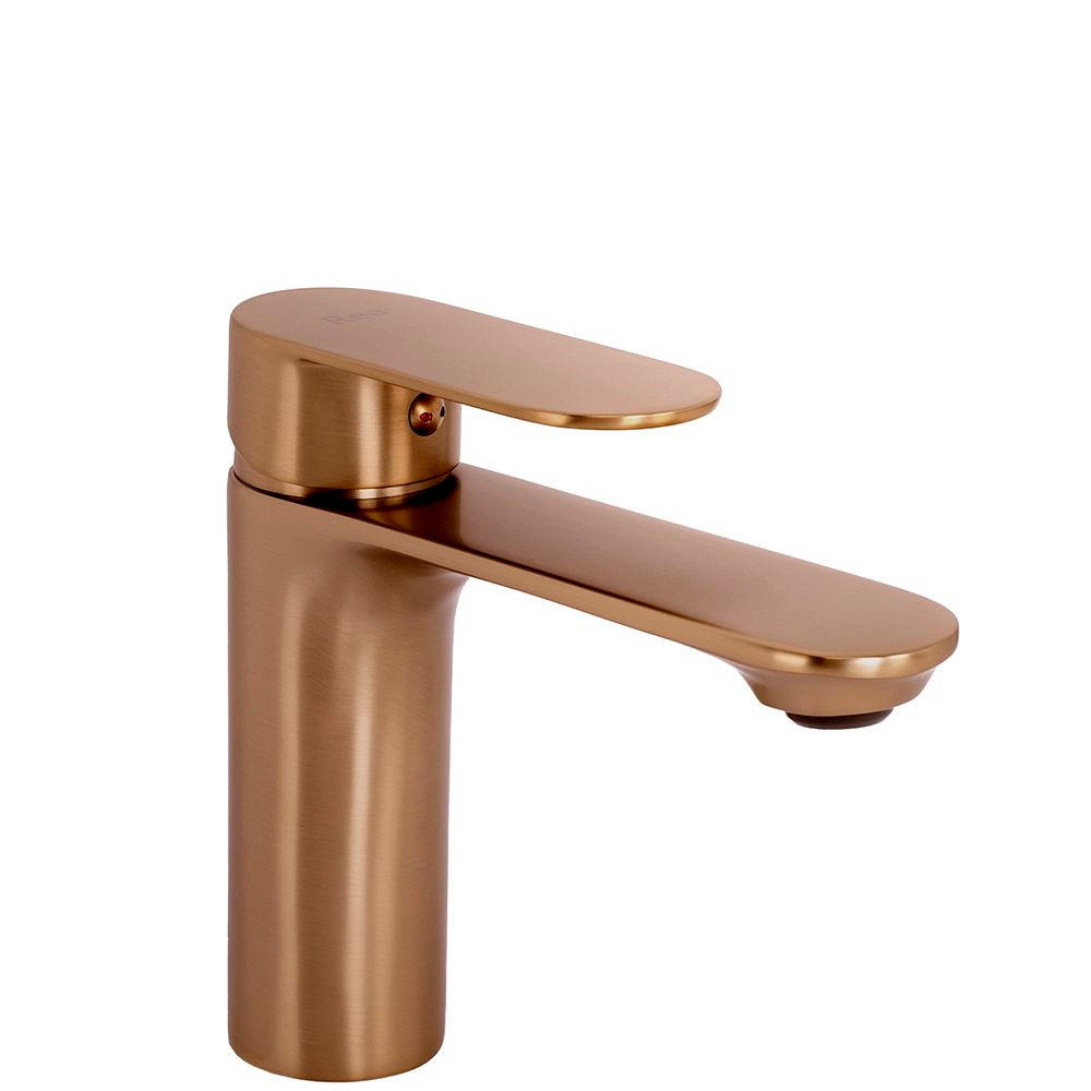 WASCHBECKENARMATUR Rea Drop Brush Copper Low - Kupferfarben, Metall (10.8/14.5/12cm) - REA