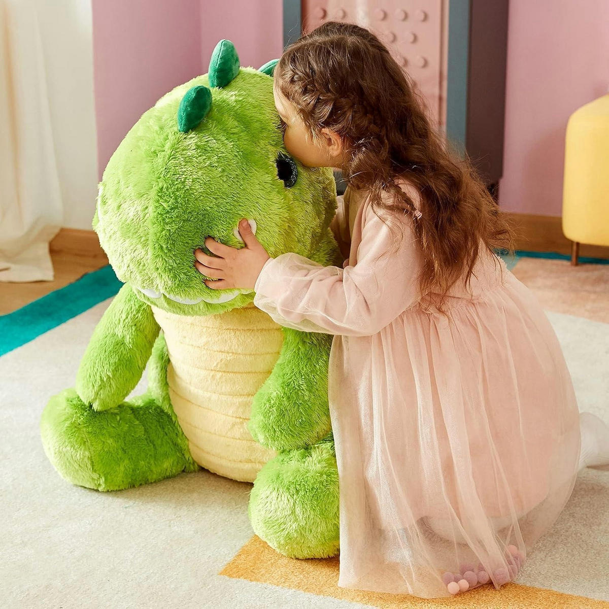 STOFFTIER Dinosaurier 60 cm - Grün, Textil (38/60cm)