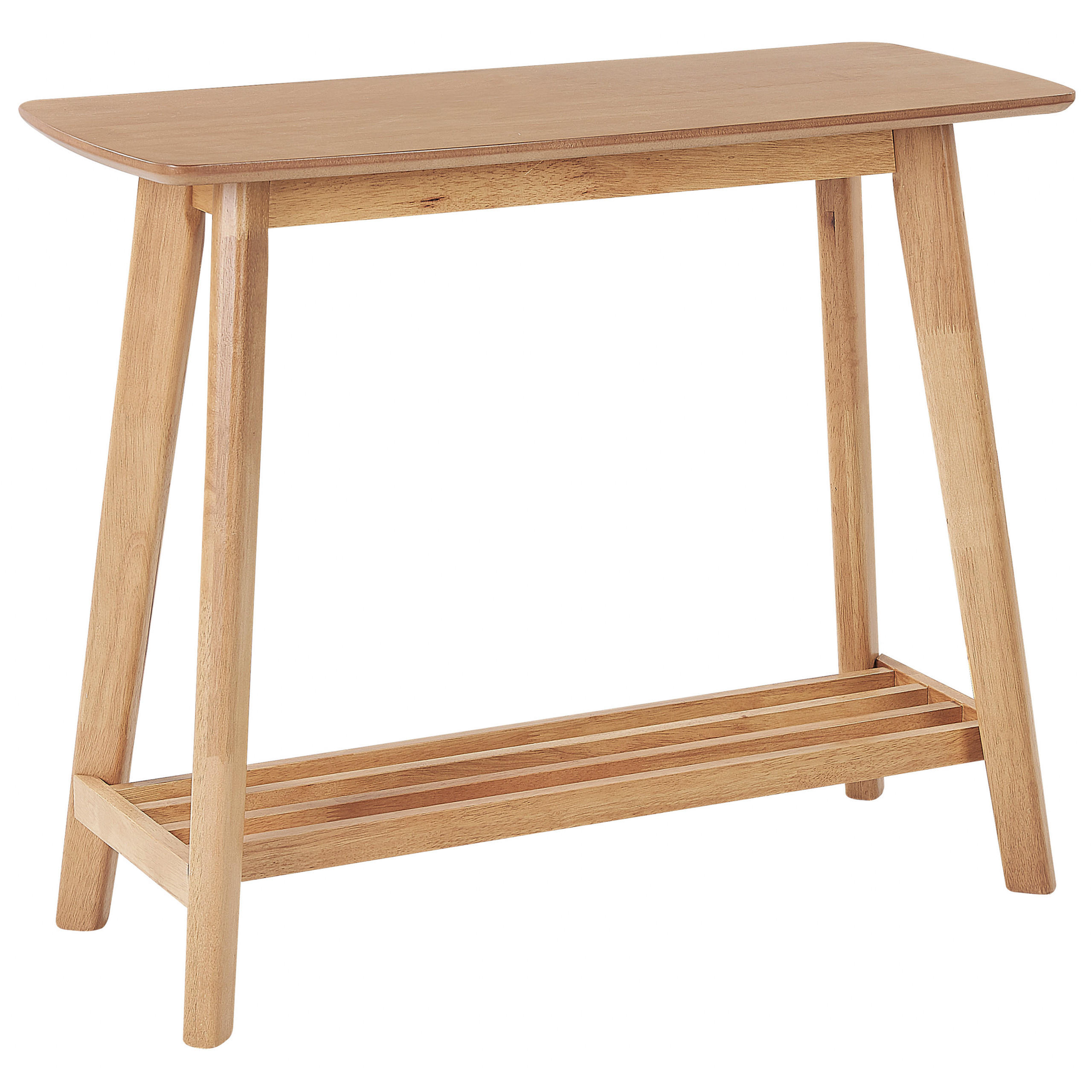 KONSOLENTISCH heller Holzfarbton Tulare - Hellbraun, Holz (90/40/75cm) - Beliani