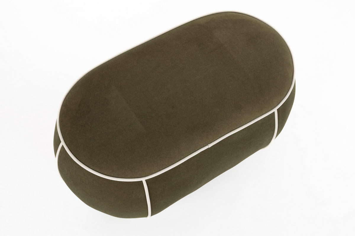 SITZBANK Marina - Grün - 45.5/77.5/49 cm - Grün, Textil (77.5/49/45.5cm)
