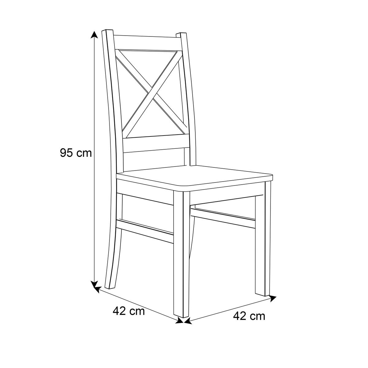 HÖLZERSTUHL OLEA KASCHMIR - Kaschmir, Holzwerkstoff (42/95/42cm) - Lookway