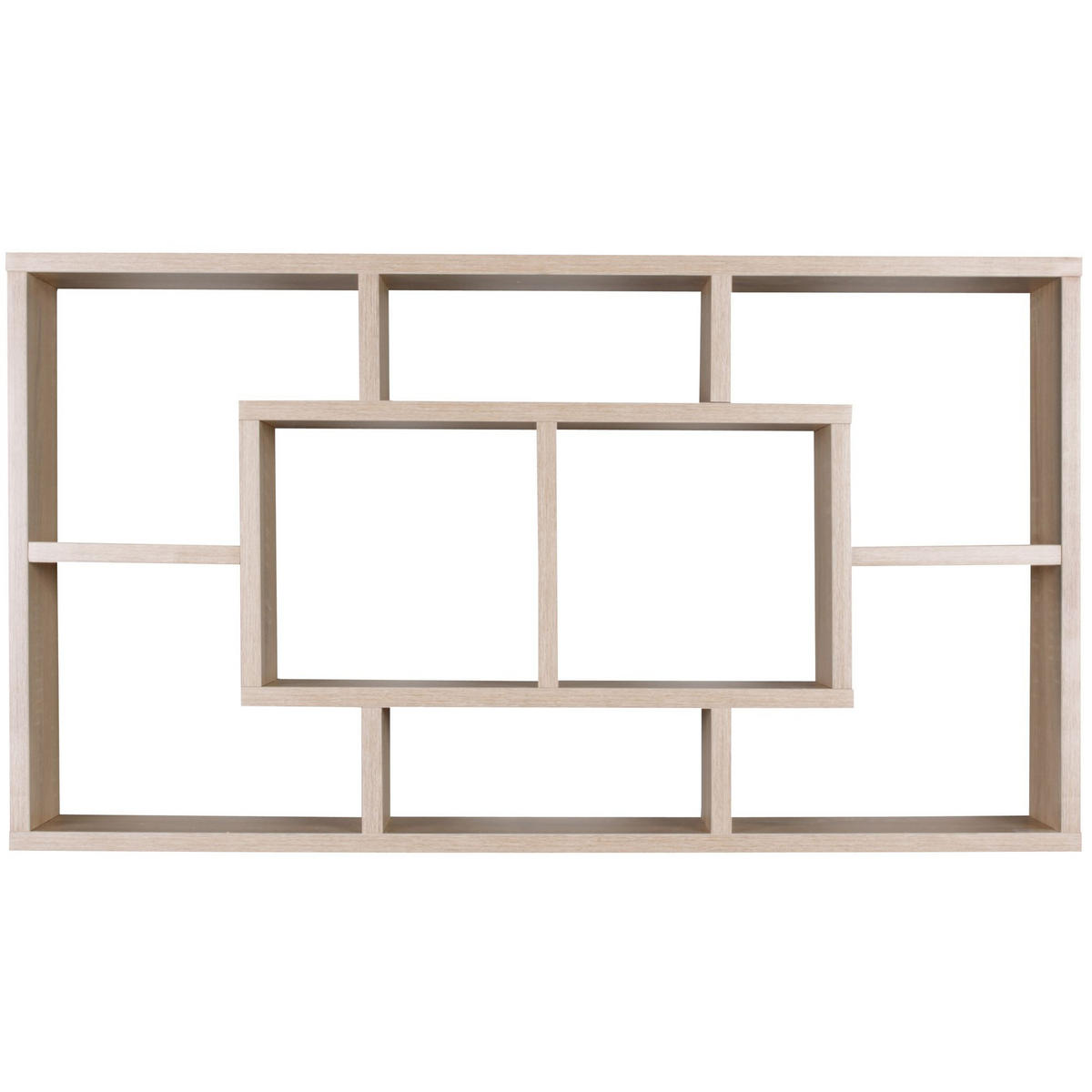 WANDREGAL RUR MDF Melaminbeschichtet Modern, Beige 85x16x48 cm - Beige, Holz (85/48/16cm) - KADIMA DESIGN