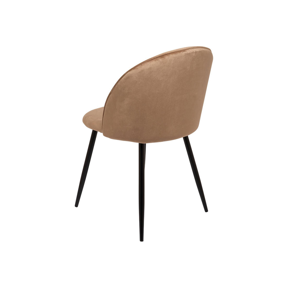 STUHL 4er Set in Metall Sand 53.5x50.5h81.5 - Beige, Metall (51/82/54cm) - DMORA