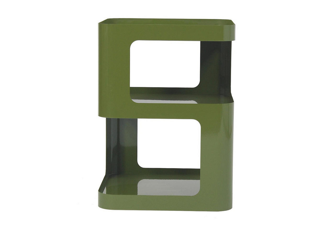 BEISTELLTISCH - 40 cm x 40 cm - metall - khaki Adzor - Schlammfarben, Metall (40/40/54cm) - Vente-Unique