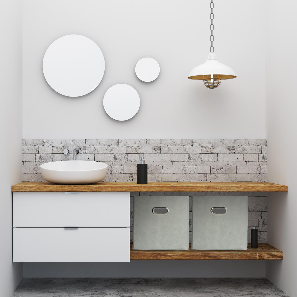 2XAUFBEWAHRUNGSBOX - Grau, Wellpappe/Textil (30/30/30cm) - Relaxdays