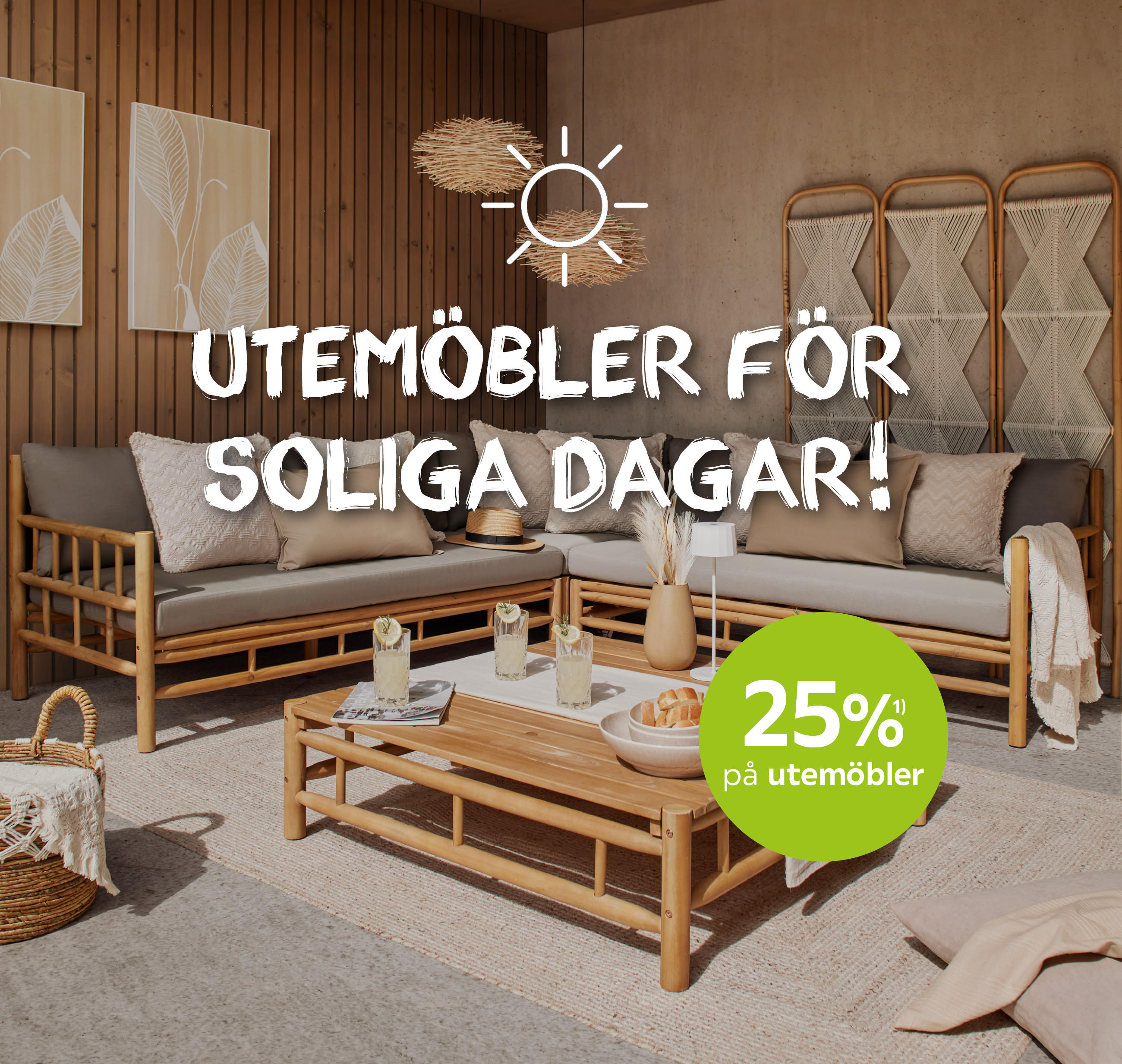 Utemöbler för soliga dagar!