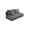 SOFA COCO MINI SCHLAFSOFA mit Bettfunktion, Anthology Stoffbezug, 2-Sitzer, freistehend, Größe: 205x105x97 cm, Grau - Blaugrau, Holz/Textil (205/97/105cm) - DomoHome
