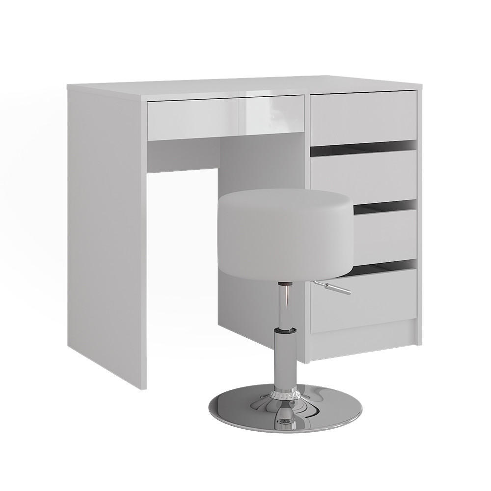 Vicco TOALETNÍ STOLEK Sherry Bílá/bílý vysoký lesk 89.8 cm s stoličkou