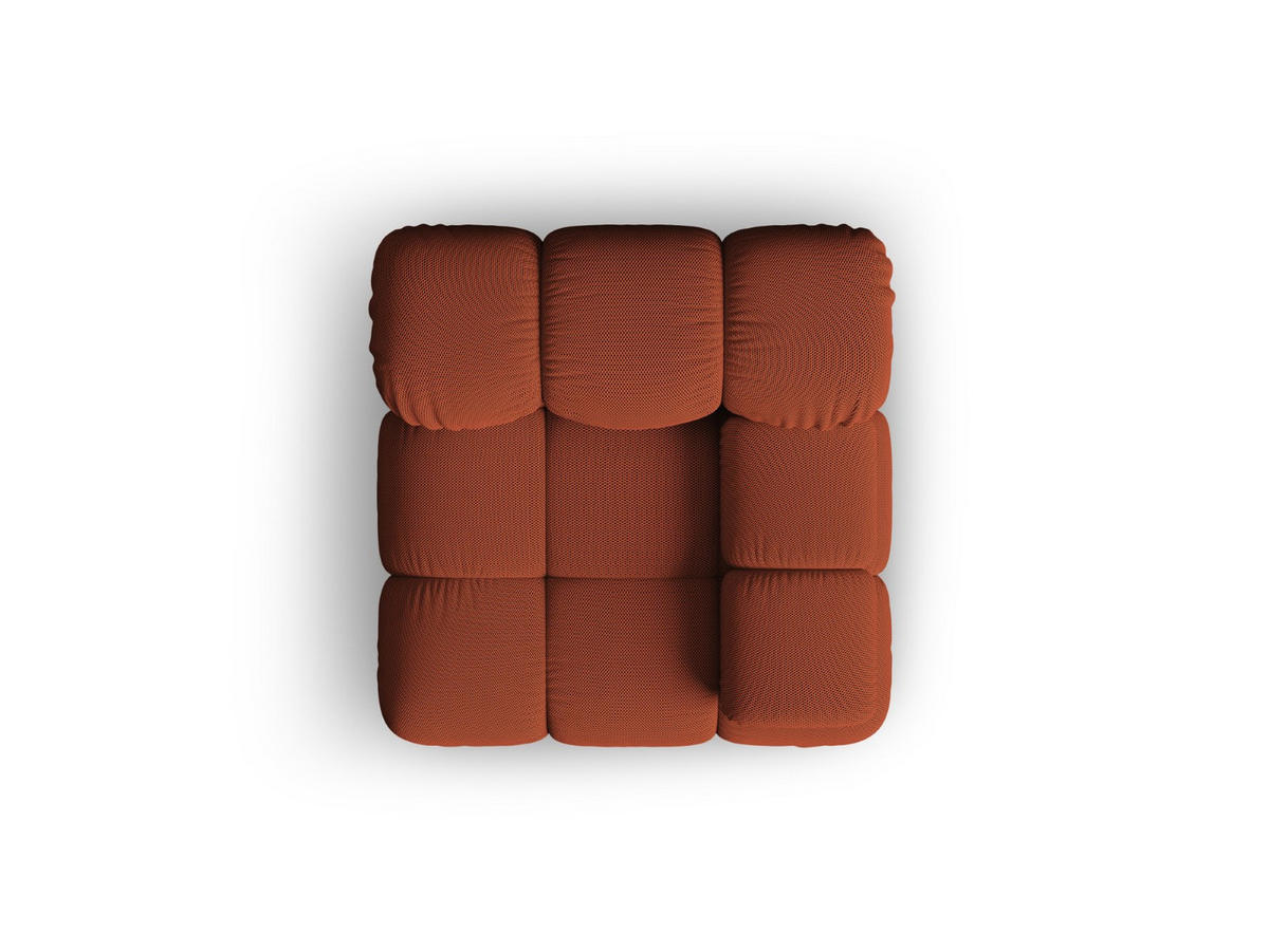 MODUL rechts Bellis aus 3D-Stoff ziegelrot - Orange, Textil (94/70/94cm) - Micadoni