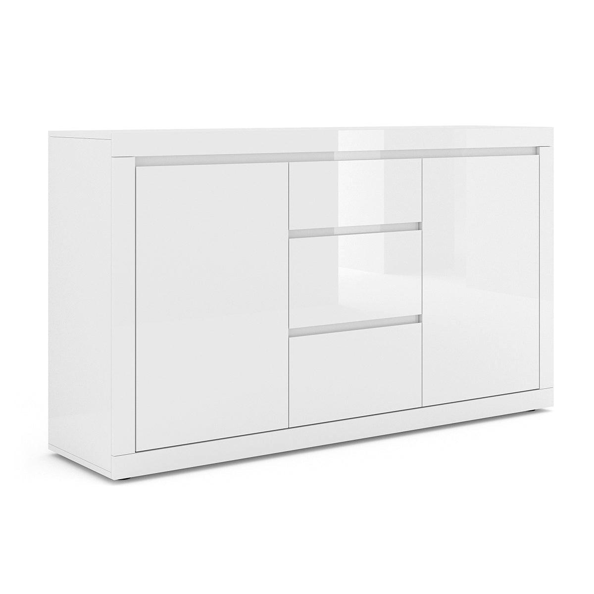 KOMODA Olia Bela - bela, leseni material (150/89/40cm) - Petits-meubles