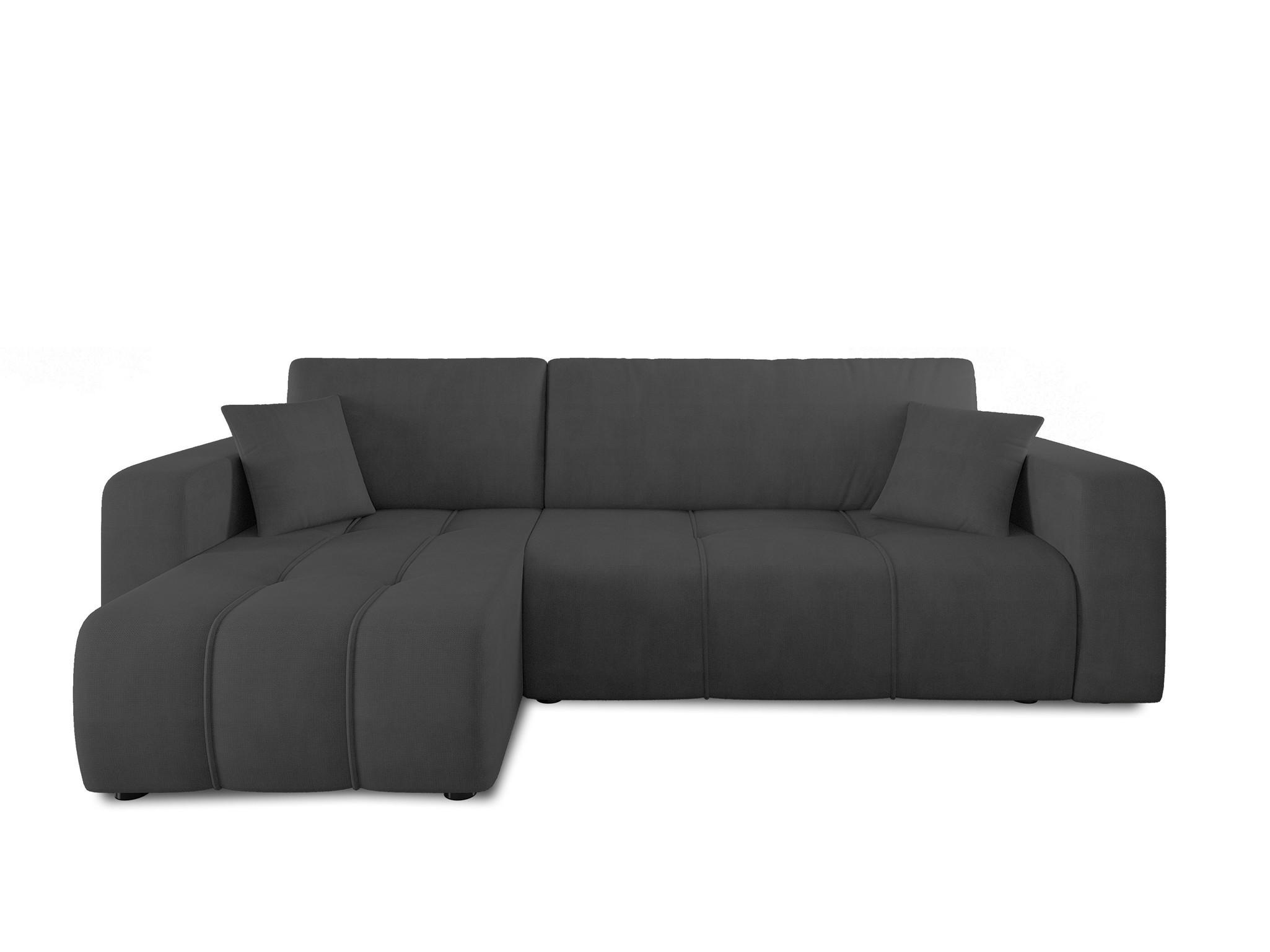 ECKSOFA Dagny Mit Schlaffunktion - Anthrazit, Holzwerkstoff/Textil (248/146cm) - Fun Möbel