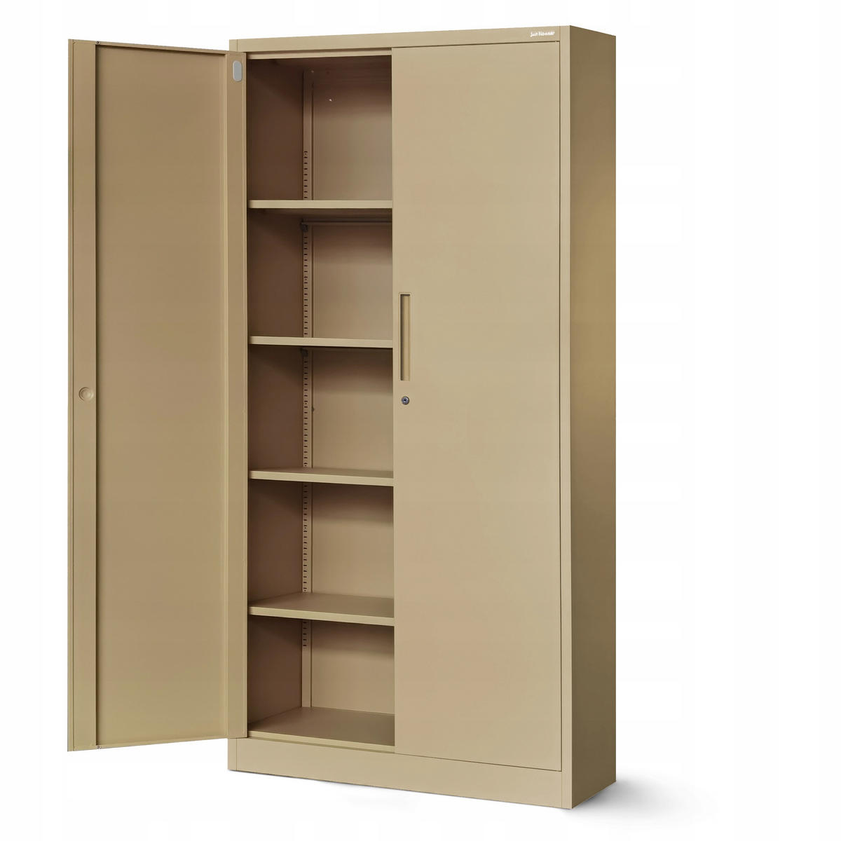 AKTENSCHRANK JAN 185x90x45 cm - Beige, Metall (90/185/40cm) - Jan Nowak