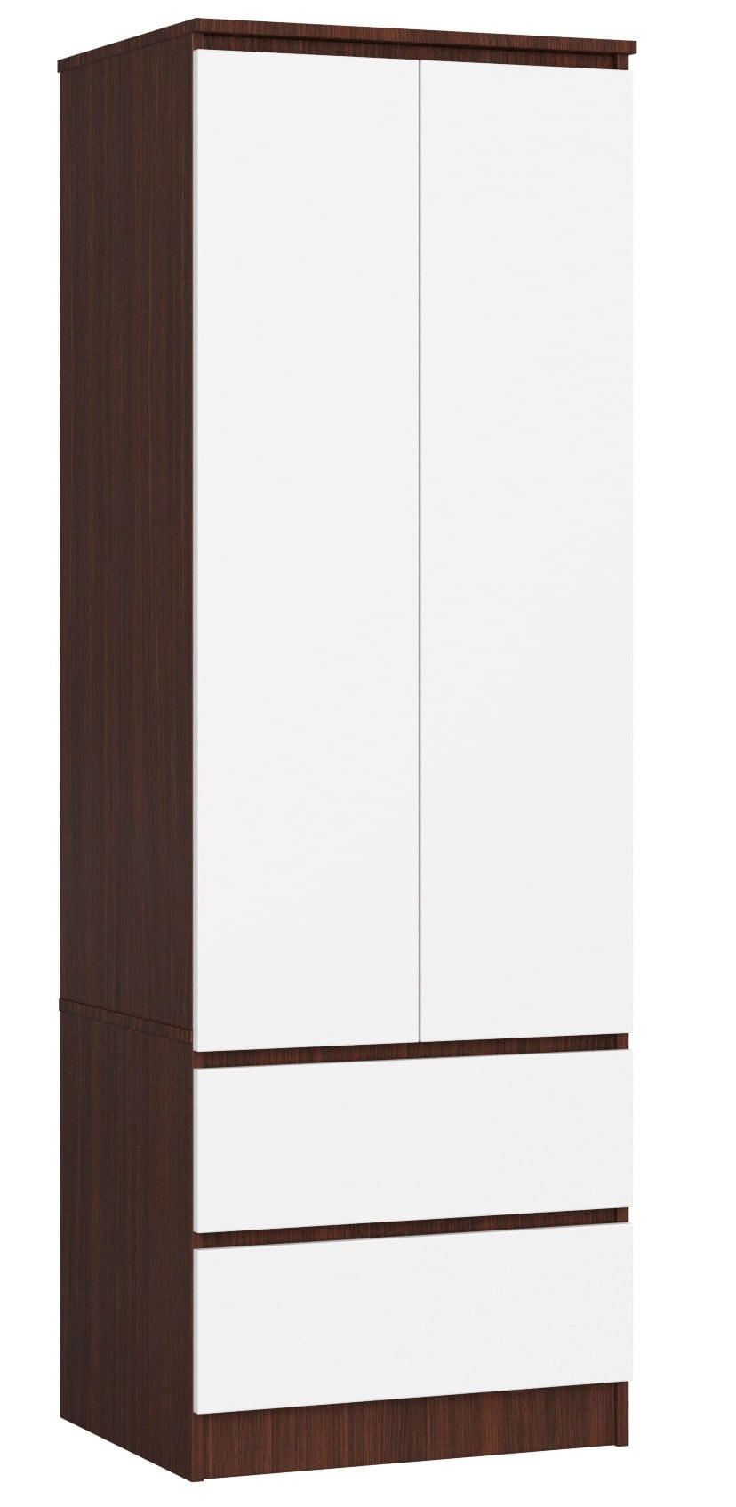 SKŘÍŇ Tmavě hnědá, bílá 180/60/51 - bílá/tmavě hnědá, kompozitní dřevo (60/180/51cm) - RAUMHIRSCH FURNITURE
