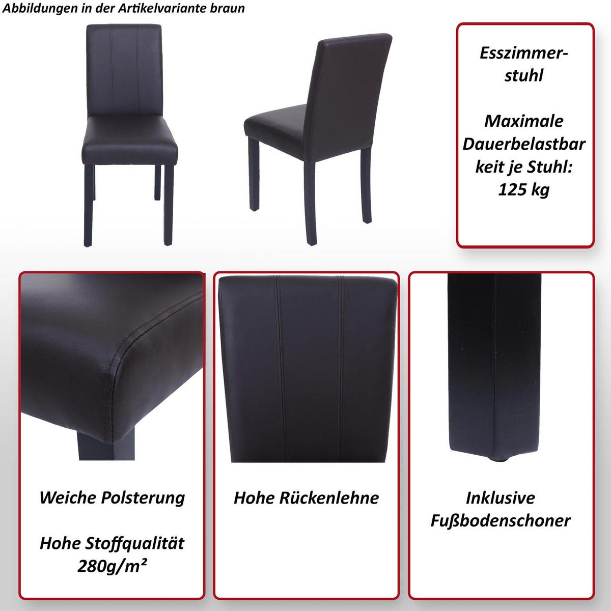 ESSZIMMERSTUHL O65D Dunkelgrau - Dunkelgrau, Textil (40/88/55cm) - MCW