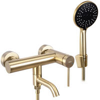 WANNENARMATUR Rea Clif Brush Gold - Goldfarben, Metall (22/11/19cm) - REA