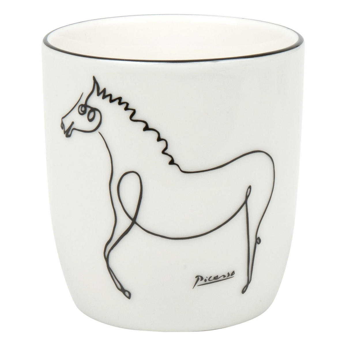 KAFFEEBECHER ohne Henkel Picasso - Le Cheval - Naturfarben, Keramik (0.2L) - Könitz