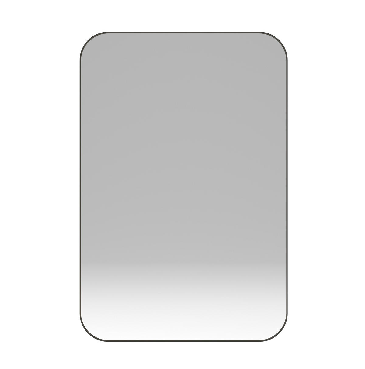 SPIEGELSCHRANK 76x51x12cm schwarz mit Aufbewahrung - Wandspiegel für Badezimmer - Schwarz, Glas (76/12/51cm) - Modfu