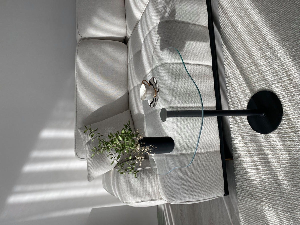 BEISTELLTISCH Royale mit Schwarzfuß und Glasplatte - Schwarz, Holzwerkstoff/Metall (50/50/50cm) - moebel17